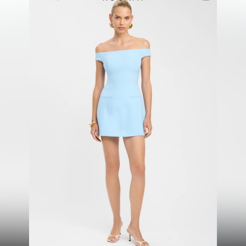 Elegant Blue Mini Dress